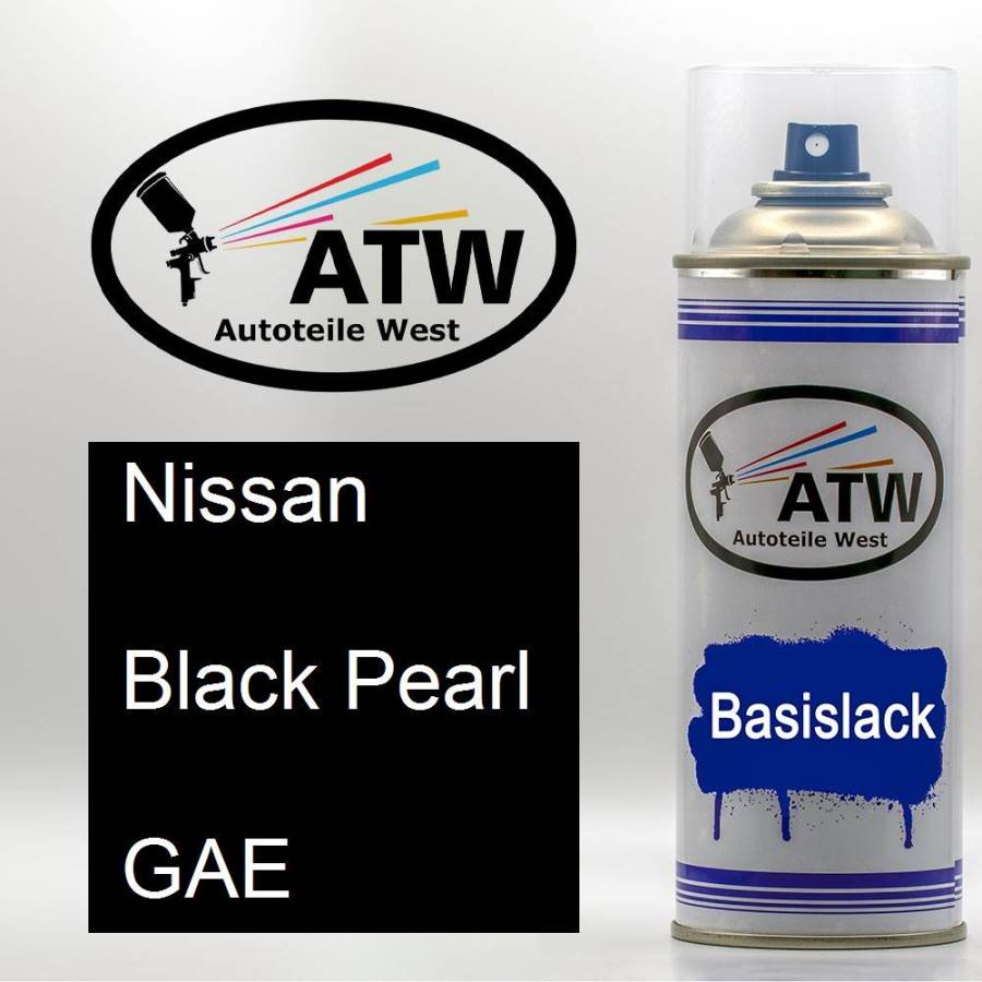 Nissan, Black Pearl, GAE: 400ml Sprühdose, von ATW Autoteile West.